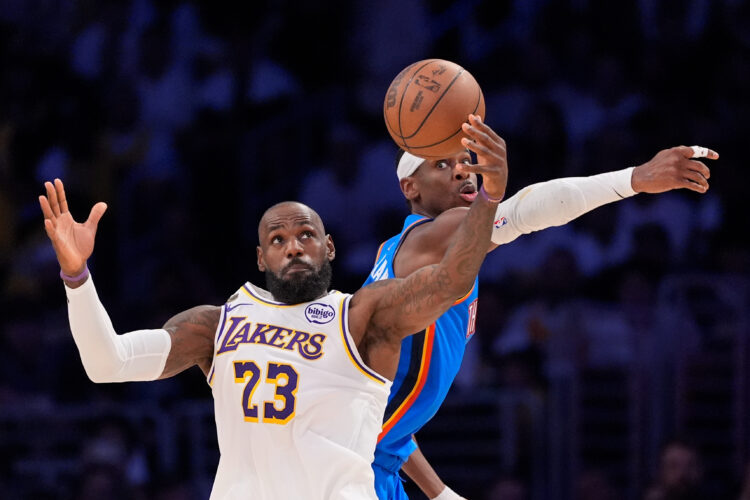 Thunder charge past Lakers 131-108 in Game 3 for another blowout in the champs' 7-0 playoff run